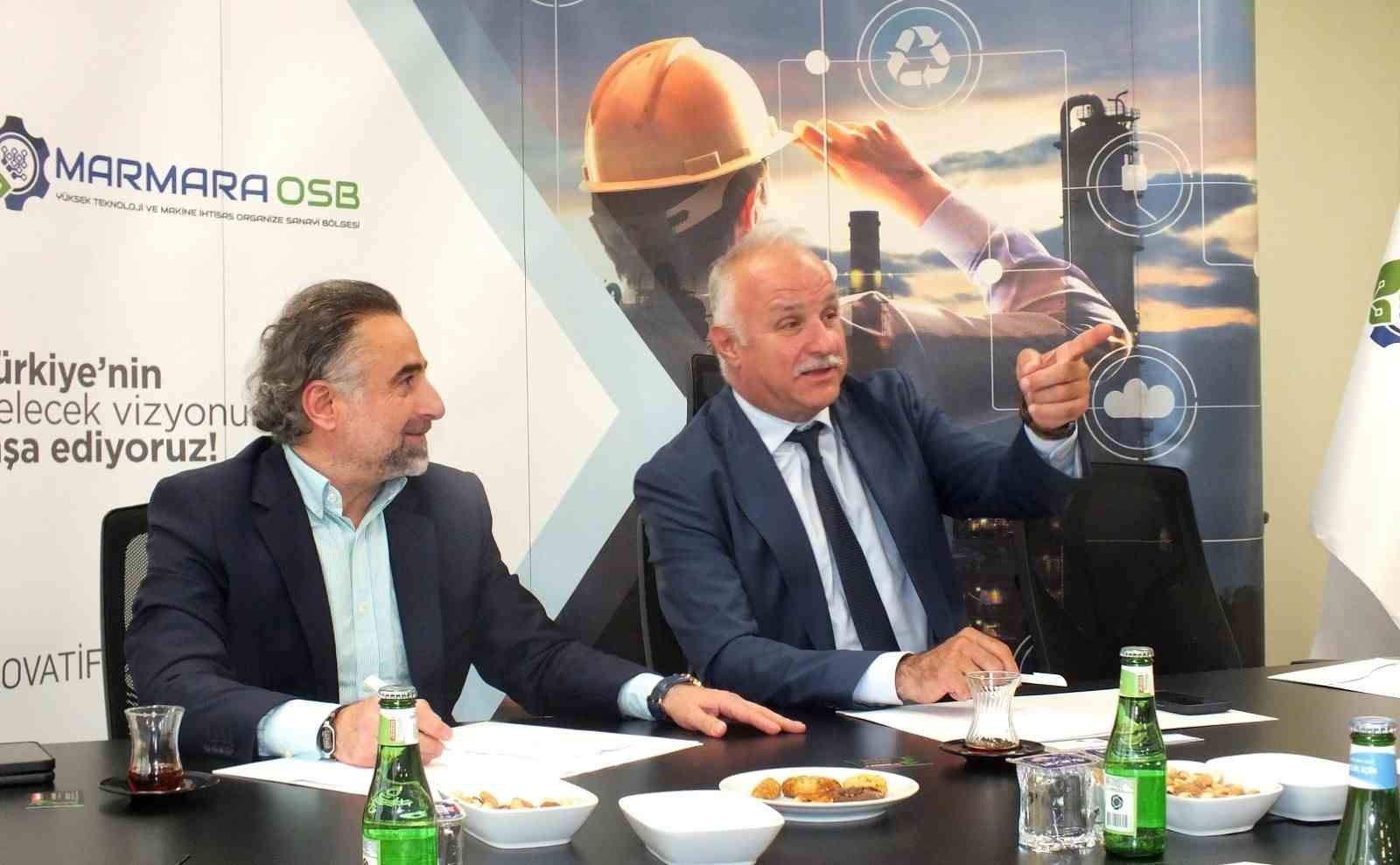 Marmara OSB Yönetim Kurulu Başkanı Menderes Akar basın ile buluştu - Marmara OSB